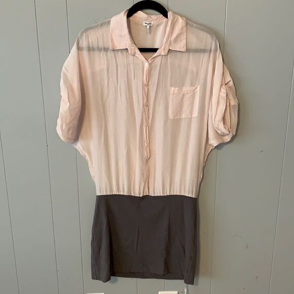 Splendid Mixed Fabric Dress Size Large - Picture 1 of 2